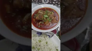 Nalli Nihari with Kamachi roti and salad with rice by mom'smagic #short