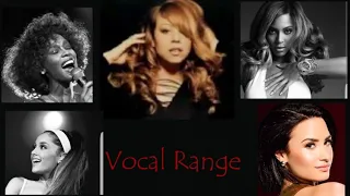 Top 10 female singers with the biggest vocal ranges.