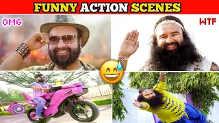 Baba Ram Rahim Funniest Action Scenes | Baba Ka Kaarnama 😅