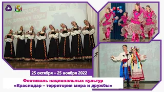 Фестиваль национальных культур 2022 / «Краснодар – территория мира и дружбы» / г. Краснодар