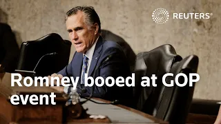 'I follow my conscience': Romney booed at GOP event