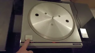 TECHNICS SP-10 MK2 (MK II) - demonstrating braking from 78rpm (correct behavior)