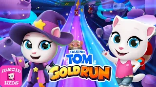 RUN! RUN! RUN! TALKING TOM GOLD RUN NEW SPACE SIDEWORLD WITCH ANGELA VS TALKING ANGELA