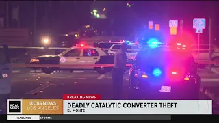 Catalytic-converter theft suspect fatally stabbed in South El Monte driveway