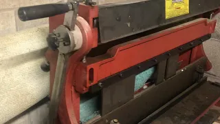 USING shear, press brake, and slip roll (harbor freight)