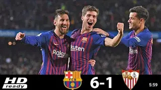 FC Barcelona 6-1 Sevilla _ Highlights and All goal RRWF HD