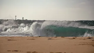 PUMPING swell at the Wedge | June | 2021 (RAW Surf Footage)