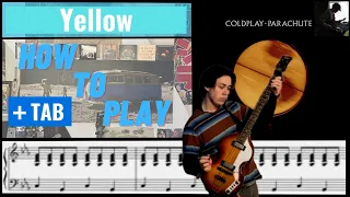 Yellow by Coldplay Bass cover + Play along Tab