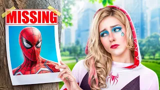 Spider-Girl Is Missing! Superheroes vs Goblin! My Sister Fall In Love With Villain!