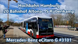 Hochbahn Hamburg - Linie 20, Mercedes-Benz eCitaro G #3101