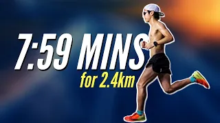 How to run 2.4km below 8 minutes