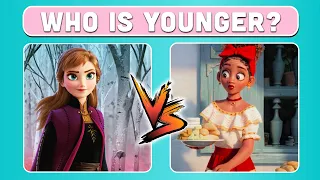 Guess Who's Younger | Disney Quiz | Disney Princess Quiz