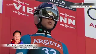 Ryoyu Kobayashi gewinnt das Skifliegen in Planica