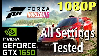 Forza Horizon 5 - GTX 1650 4GB - 1080P - Very low - Low - Medium - High - Ultra - Extreme settings