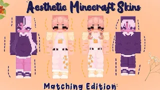 Aesthetic HD Minecraft Skins~Matching~with Links~MCPE