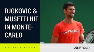 Sensational Djokovic & Musetti Practice In Monte-Carlo