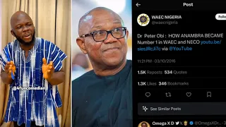 WAEC deletes Peter Obi’s education transformation video evidence from their YouTube channel