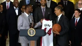 Obama honors NBA Champion Miami Heat