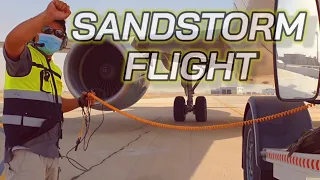 Sandstorm Flight | Airbus A320 - March 23, 2021 | Airport Rampman