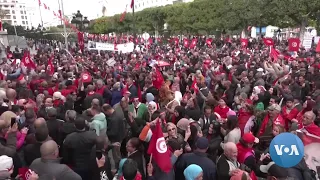 Pro-Kais Saied Supporters Storm Tunis