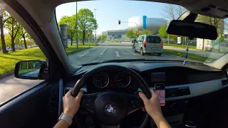 4K Stunning Drive | BMW World Munich & Olympiapark | POV E60 530i