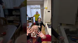 My Japanese grandparents try the whip cream challenge #shorts