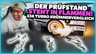 JP Performance - Der Prüfstand steht in Flammen! | BMW E36 Turbo Krümmervergleich