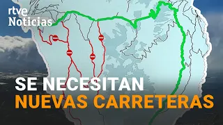 Las CARRETERAS CORTADAS por la LAVA dificultan las comunicaciones en LA PALMA | RTVE