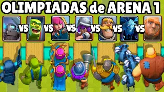 WHAT IS THE BEST ARENA 1 CARD? | ARENAS OLYMPICS # 1 | CLASH ROYALE