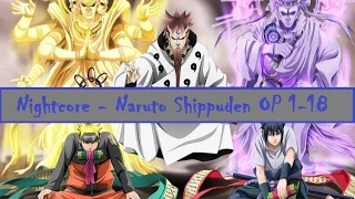 「Nightcore Mix」 Naruto Shippuden OP 1-18