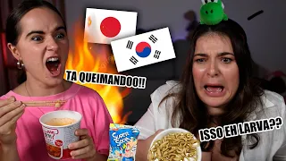 Provando COMIDAS COREANAS do Japão que fica na Alemanha!!