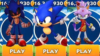 Sonic Dash - Sonic EXE VS Classic Sonic VS Lunar Blaze _ Movie Sonic vs All Bosses Zazz Eggman