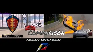 Side to Side Comparison | Need for speed Final race Koenigsegg | Car Parking Multiplayer