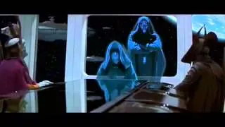 Star Wars Phantom Menace Sidious scenes (new HD version on channel)