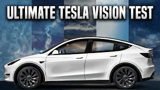 Tesla Vision Park Assist Ultimate Test with Different Weather Scenarios