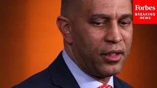 Hakeem Jeffries Asked About Democratic Absences From Pivotal Vote Causing GOP Bill To Pass