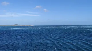 Mistral Wind gusts in Northern Sardinia, Italy