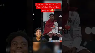 IShowSpeed Reacts To Ronaldo Has No Dad 😭 #ishowspeed #shorts #ronaldo