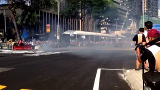 Nico Rosberg F1 show run Kuala Lumpur 2014 Petronas towers