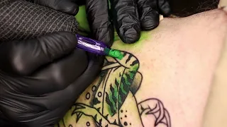 Frog Tattoo Time Lapse | #shorts Tattoo Tips