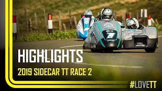 2019 Locate.im Sidecar TT Race 2 - Race Highlights | TT Races Official