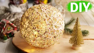 EASY! How to make YARN BALLS!! DIY Сhristmas decorations