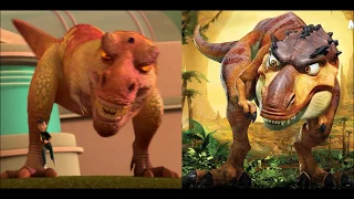 Meet the Robinsons & Ice Age 3 T-Rex comparison