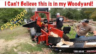 #162 Firewood the Easy Way - Brute Force 18-24D #bruteforce #firewood #firewoodprocessor