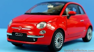 Fiat 500 Red Die-Cast Model 1:18 by Welly - funkidscollection.com