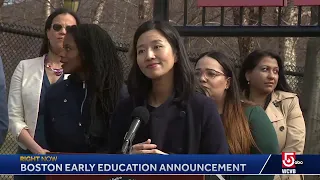 Boston Mayor Michelle Wu is set to make an announcement about early childhood education in the city.