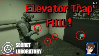 Elevator Grenade Trap Fail! [SCP: Secret Laboratory]