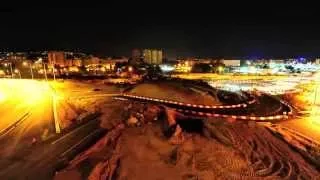 A8 : travaux à l'entrée Ouest de Nice - Timelapse