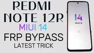 REDMI NOTE 12R FRP BYPASS | REDMI NOTE 12 FRP BYPASS 2024 | REDMI 12 MIUI 14 FRP BYPASS