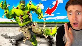 GTA 5: QUEBRANDO OSSOS com o HULK DO GTA!!! (DEU RUIM)